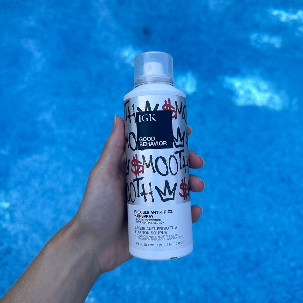 IGK Good Behavior Flexible Anti-Frizz Hairspray - White and Black